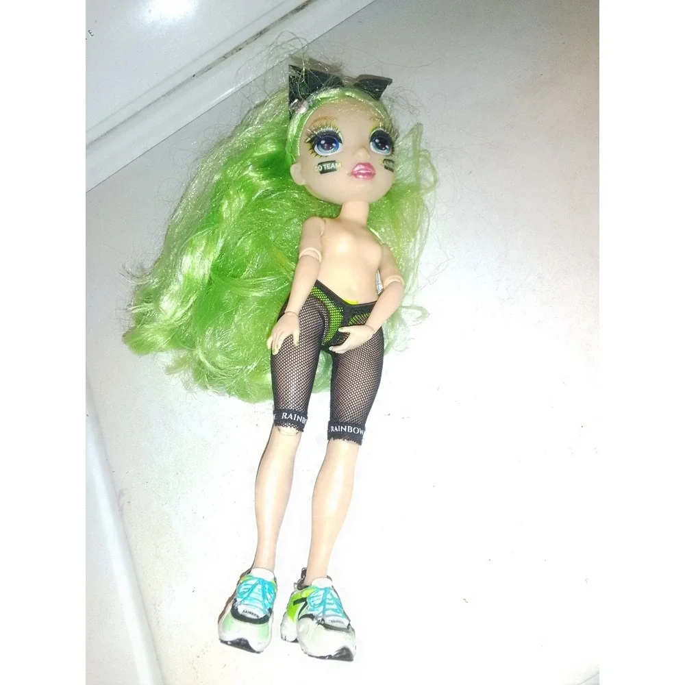 Rainbow High Jade Hunter Fashion Doll With Pants And Shoes Cheer Green Hair...